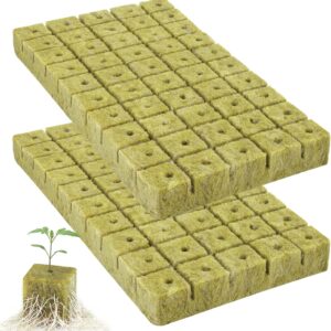 100 Pack Premium Rockwool 1 Inch Cubes