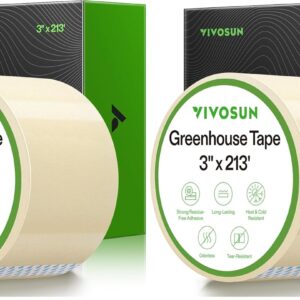 VIVOSUN Greenhouse Repair Tape, 6.3 mil 3" x 108' Weatherproof Clear Poly Patch Tape, Heavy Duty Greenhouse Sheeting Coverings Film Tape for Plastic Sheeting and Tents